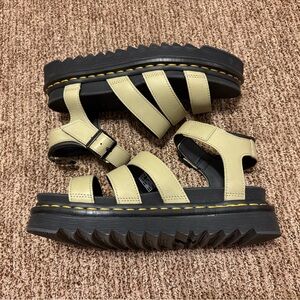 Dr. Martens Sandals in Tan and Black